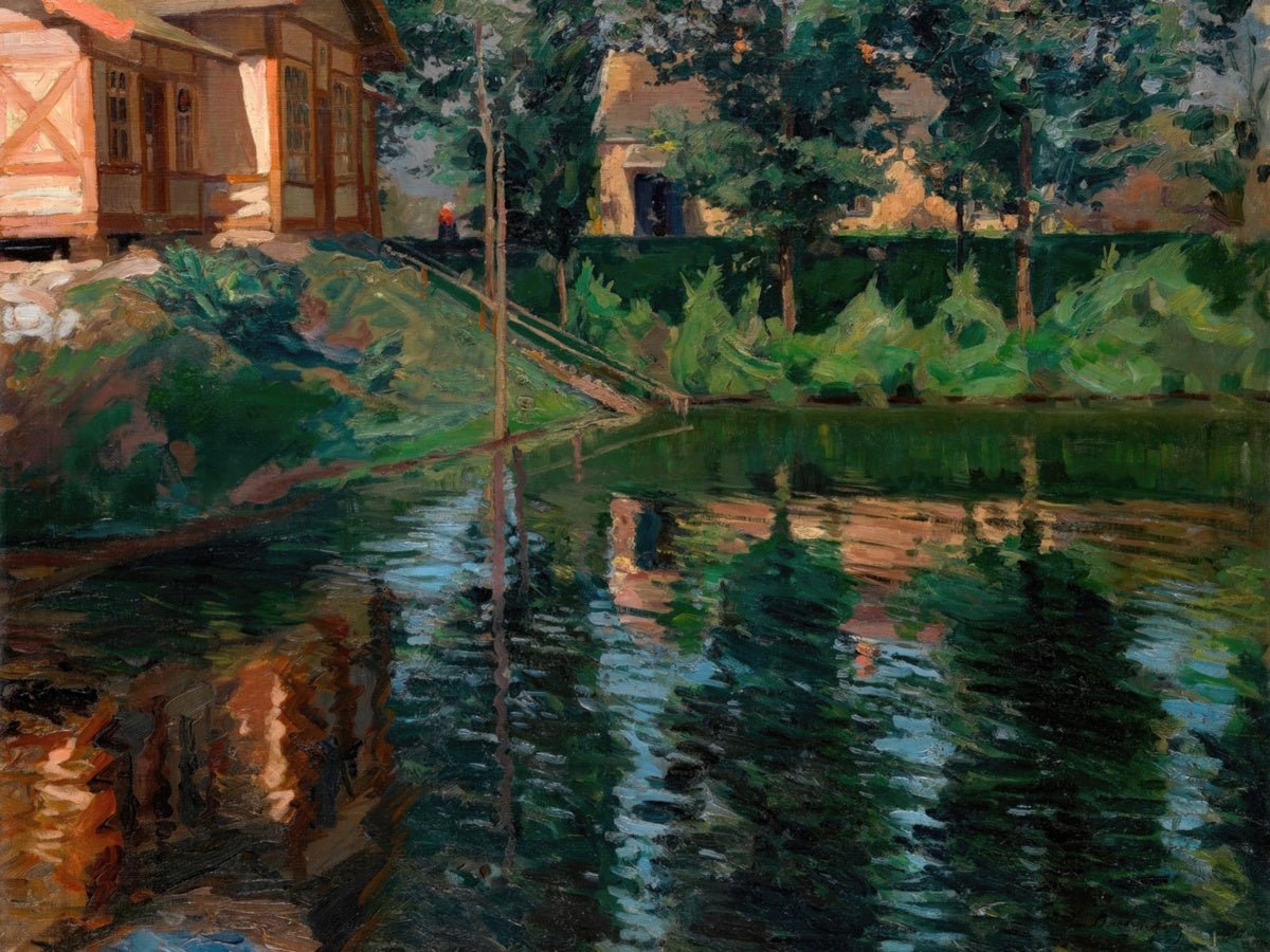 Pond by the Manor House | Sergei Vinogradov | Ave Legato Art Prints