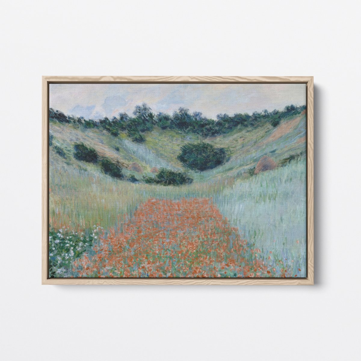 Poppy Field in a Hollow near Giverny | Claude Monet | Ave Legato Art Prints