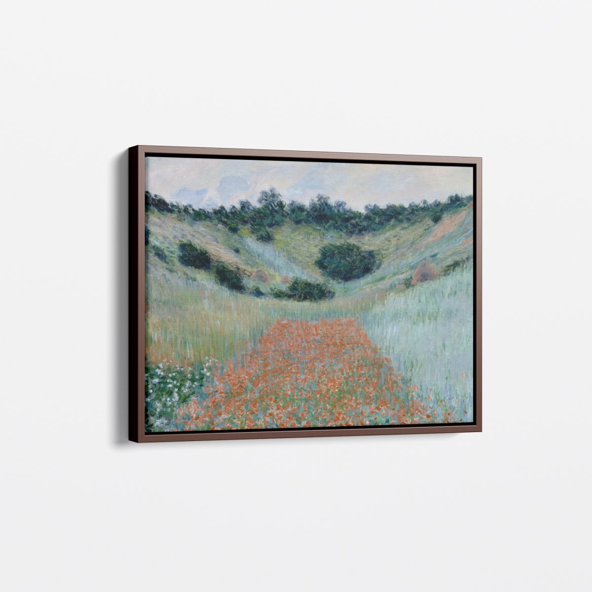 Poppy Field in a Hollow near Giverny | Claude Monet | Ave Legato Art Prints