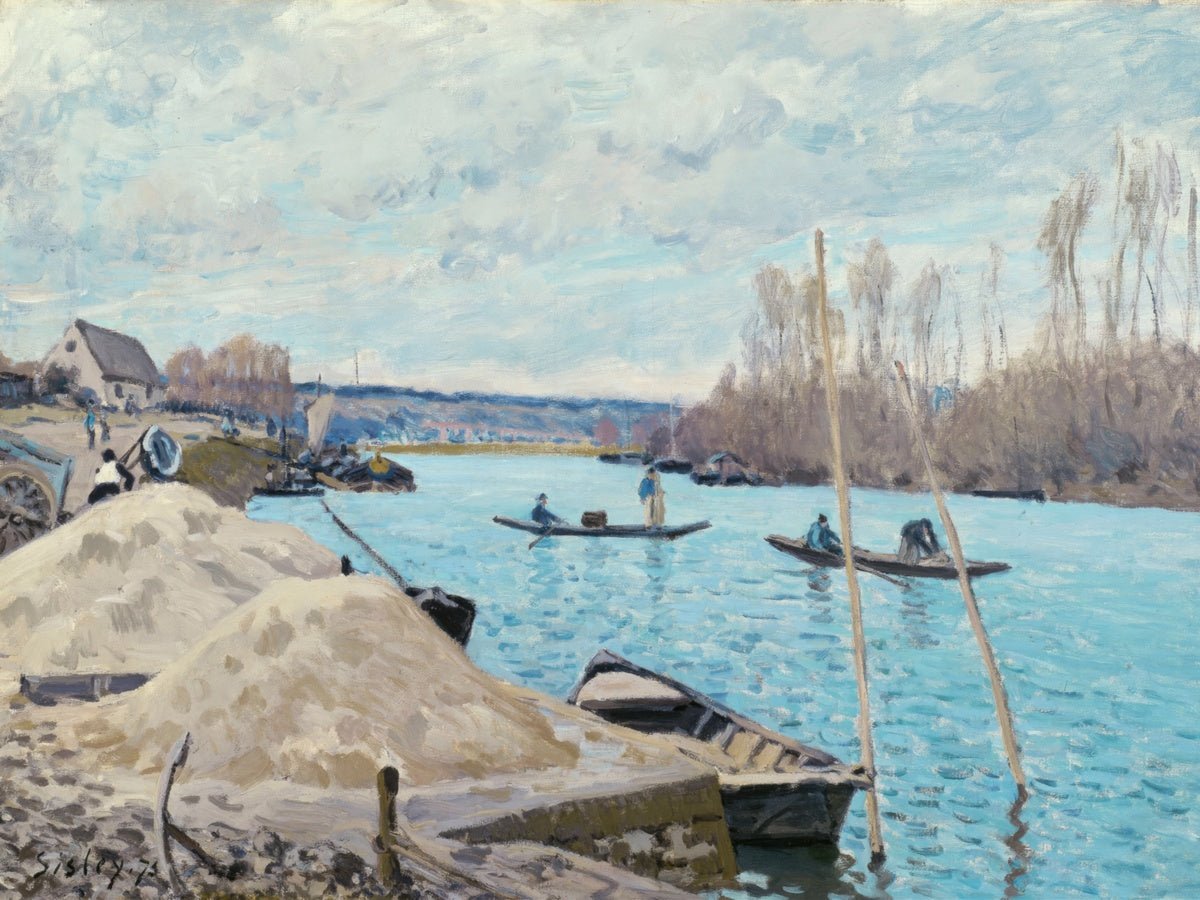 Port - Marly, Piles of Sand | Alfred Sisley | Ave Legato Art Prints