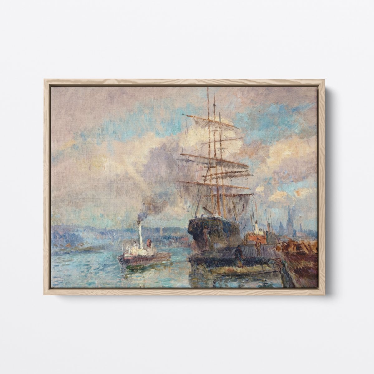 Port of Rouen | Albert Lebourg | Ave Legato | Canvas Art Prints | Vintage Artwork