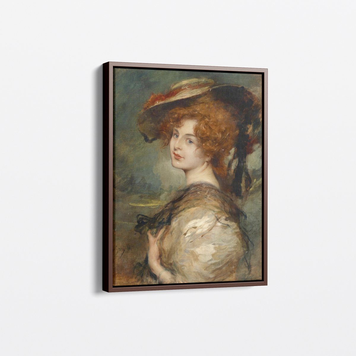 Portrait of a Lady with Red Hair | Leopold Schmutzler | Ave Legato Art Prints