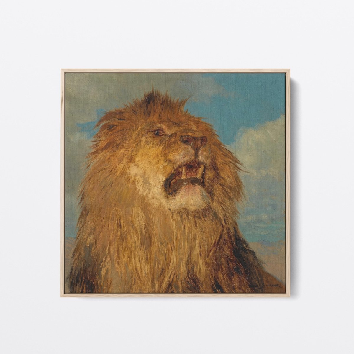 Portrait of a Raised Lion - Rosa Bonheur Art Prints