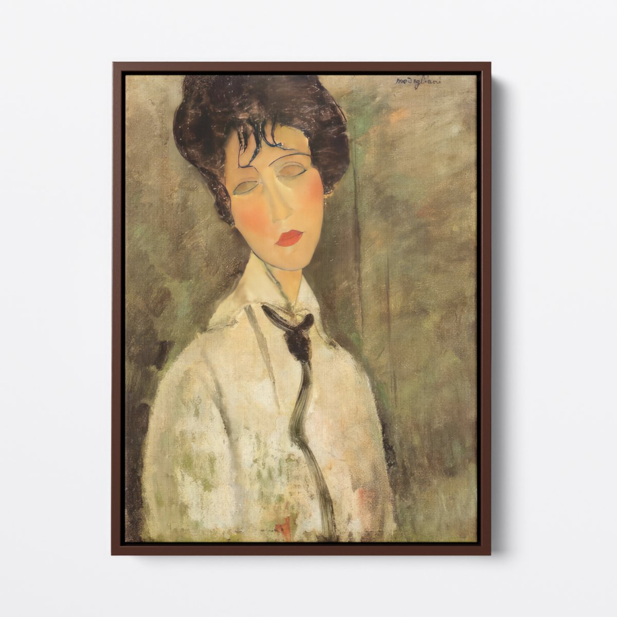 Portrait of a Woman in a Black Tie | Amedeo Modigliani | Ave Legato Art Prints