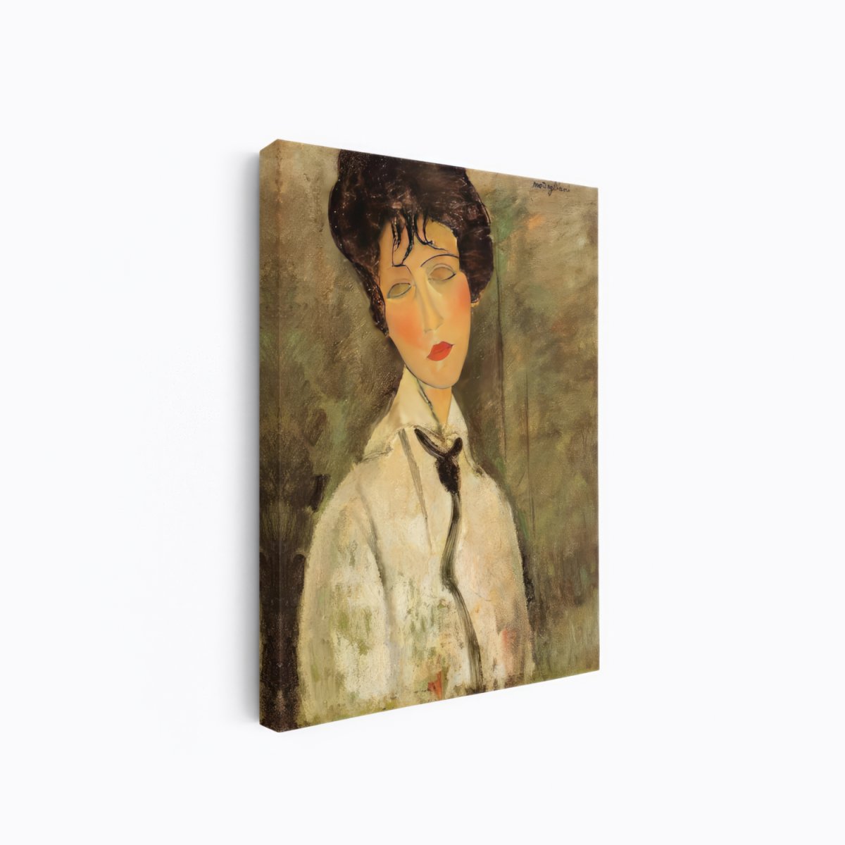 Portrait of a Woman in a Black Tie | Amedeo Modigliani | Ave Legato Art Prints