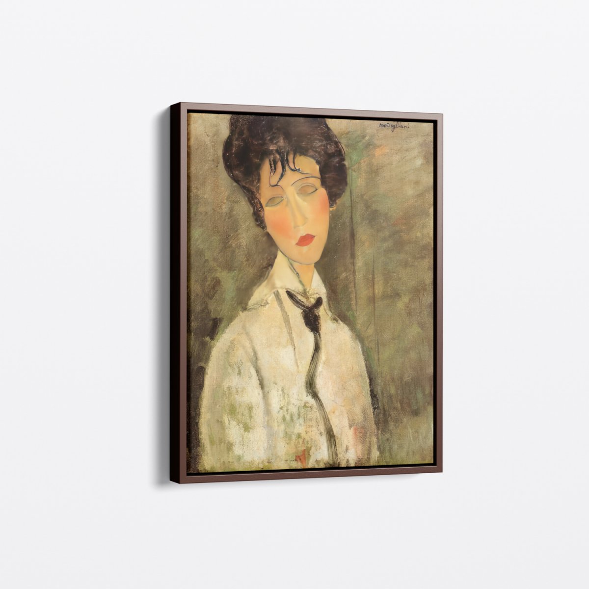 Portrait of a Woman in a Black Tie | Amedeo Modigliani | Ave Legato Art Prints