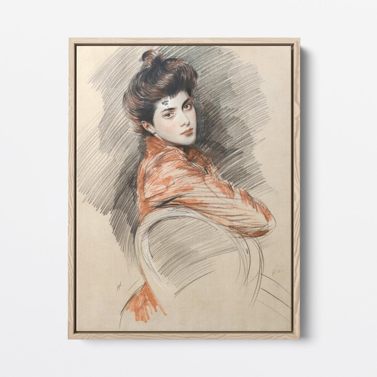 Portrait Of Elisabeth | Paul César Helleu | Ave Legato Art Prints