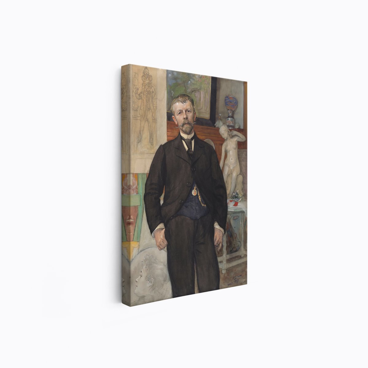 Portrait of the Architect Jac. Ahrenberg | Carl Larsson | Ave Legato Art Prints