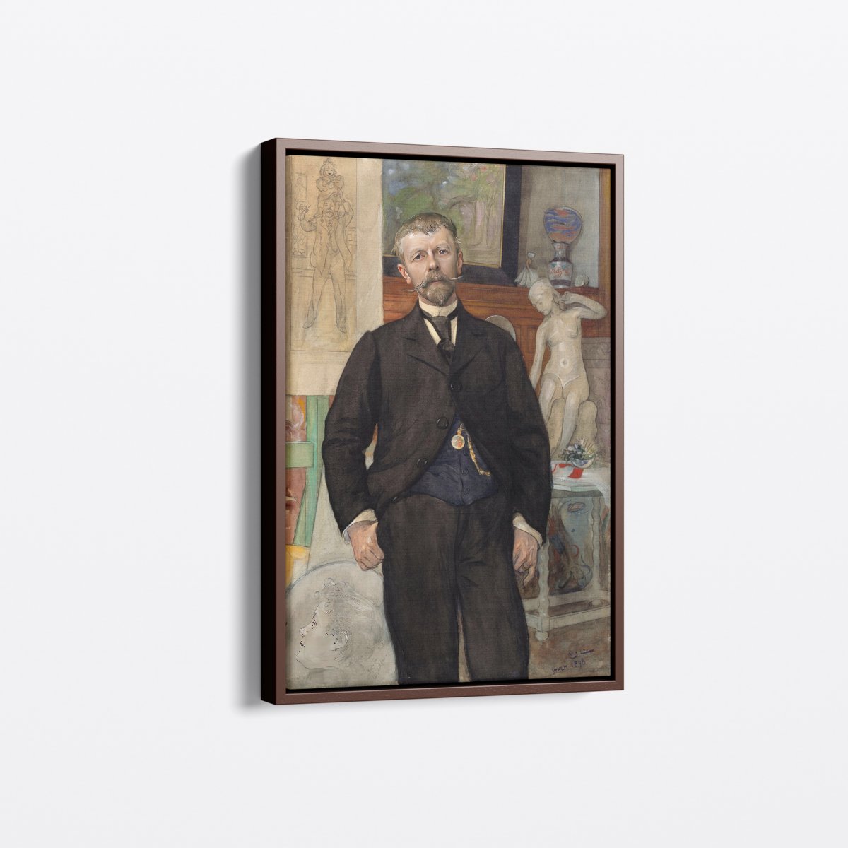 Portrait of the Architect Jac. Ahrenberg | Carl Larsson | Ave Legato Art Prints