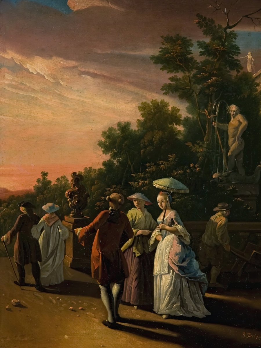 Promenading in a Park | Jens Juel | Ave Legato Art Prints