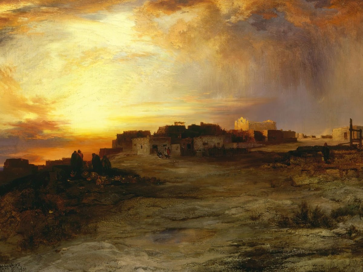 Pueblo At Sunset | Thomas Moran | Ave Legato Art Prints