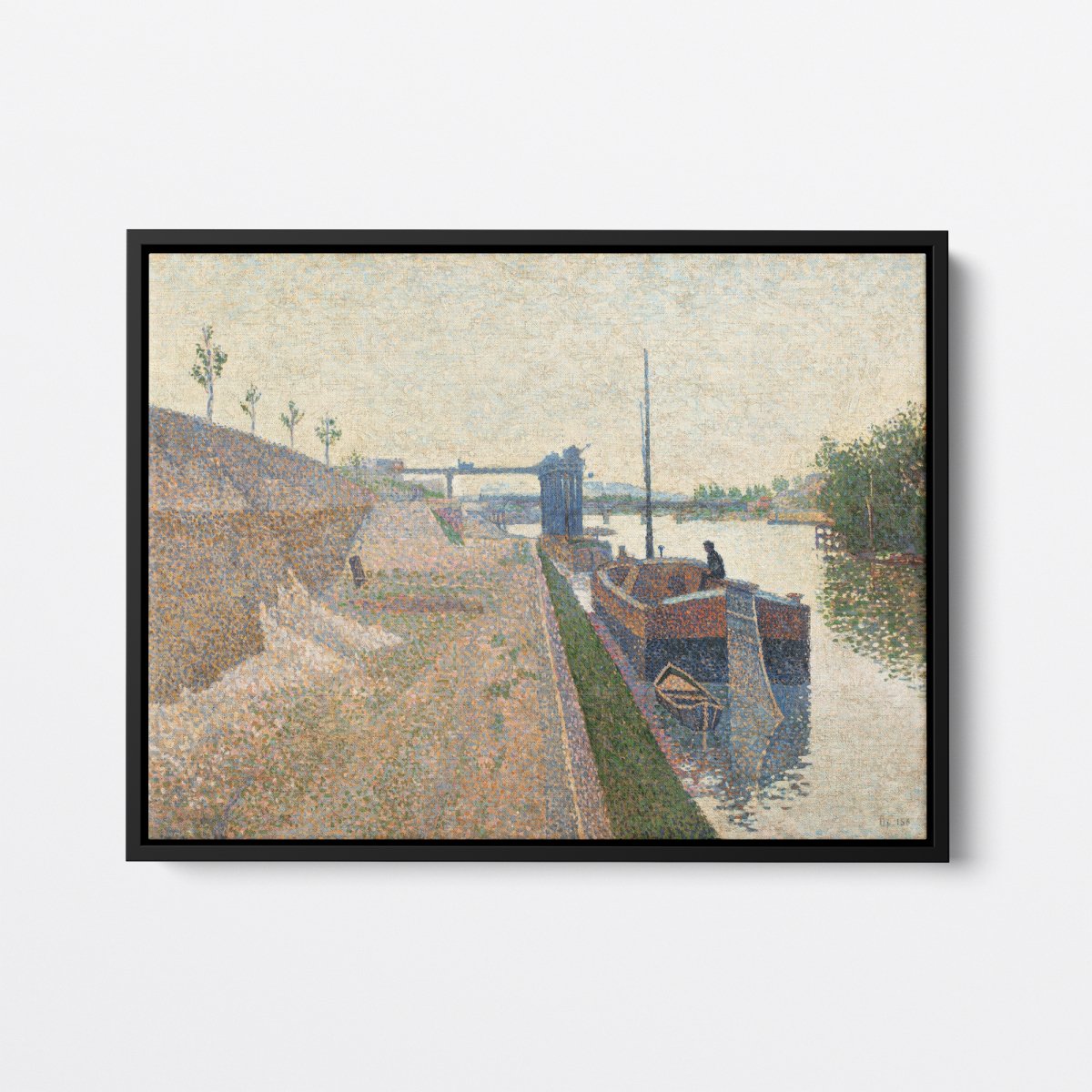 Quai de Clichy, Gray Weather | Paul Signac | Ave Legato Art Prints