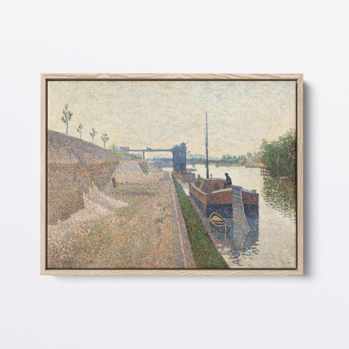 Quai de Clichy, Gray Weather | Paul Signac | Ave Legato Art Prints