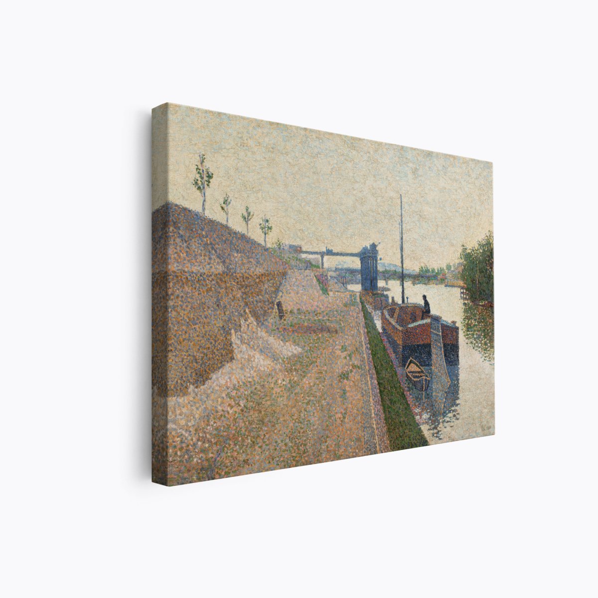 Quai de Clichy, Gray Weather | Paul Signac | Ave Legato Art Prints