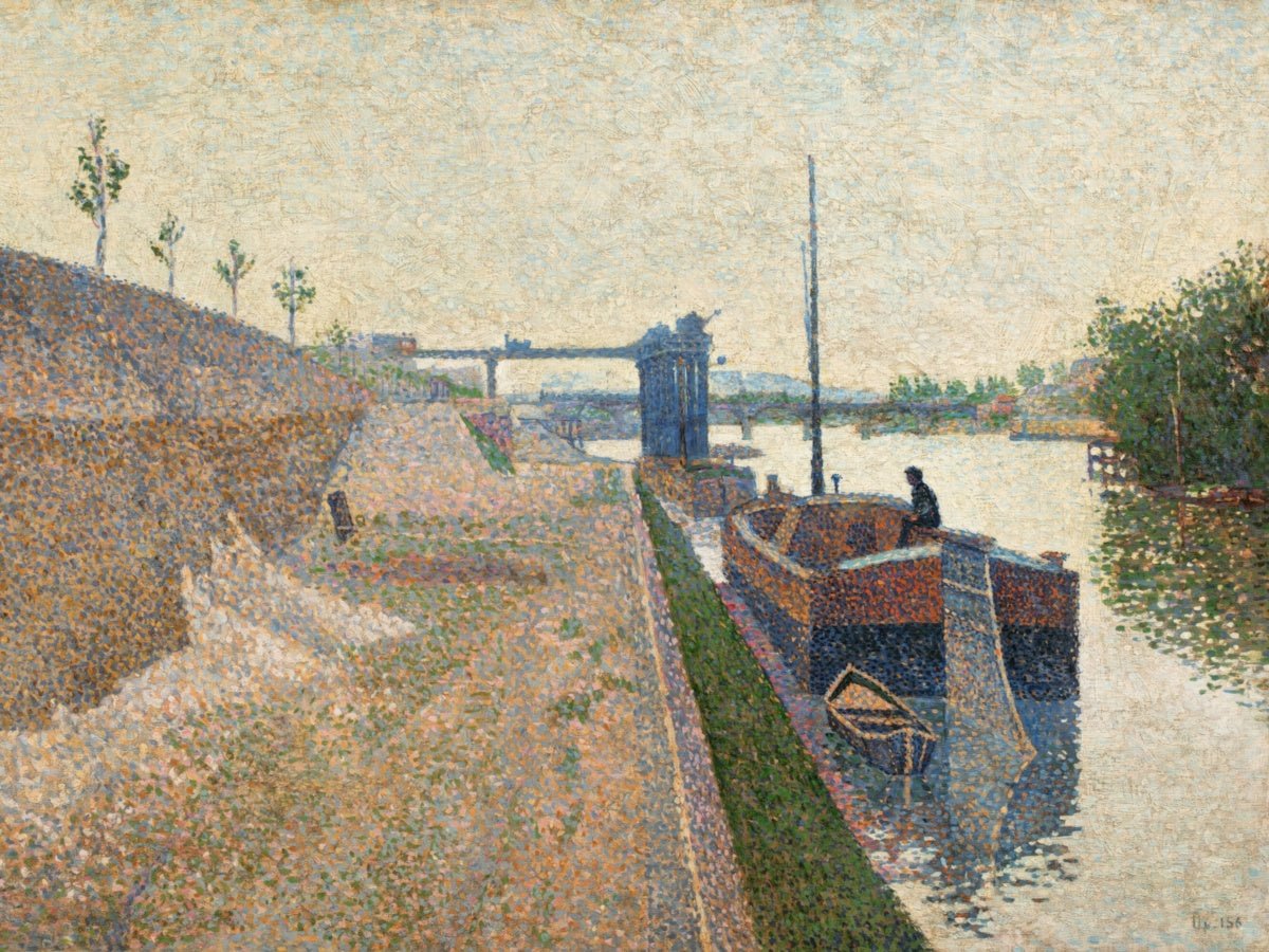 Quai de Clichy, Gray Weather | Paul Signac | Ave Legato Art Prints