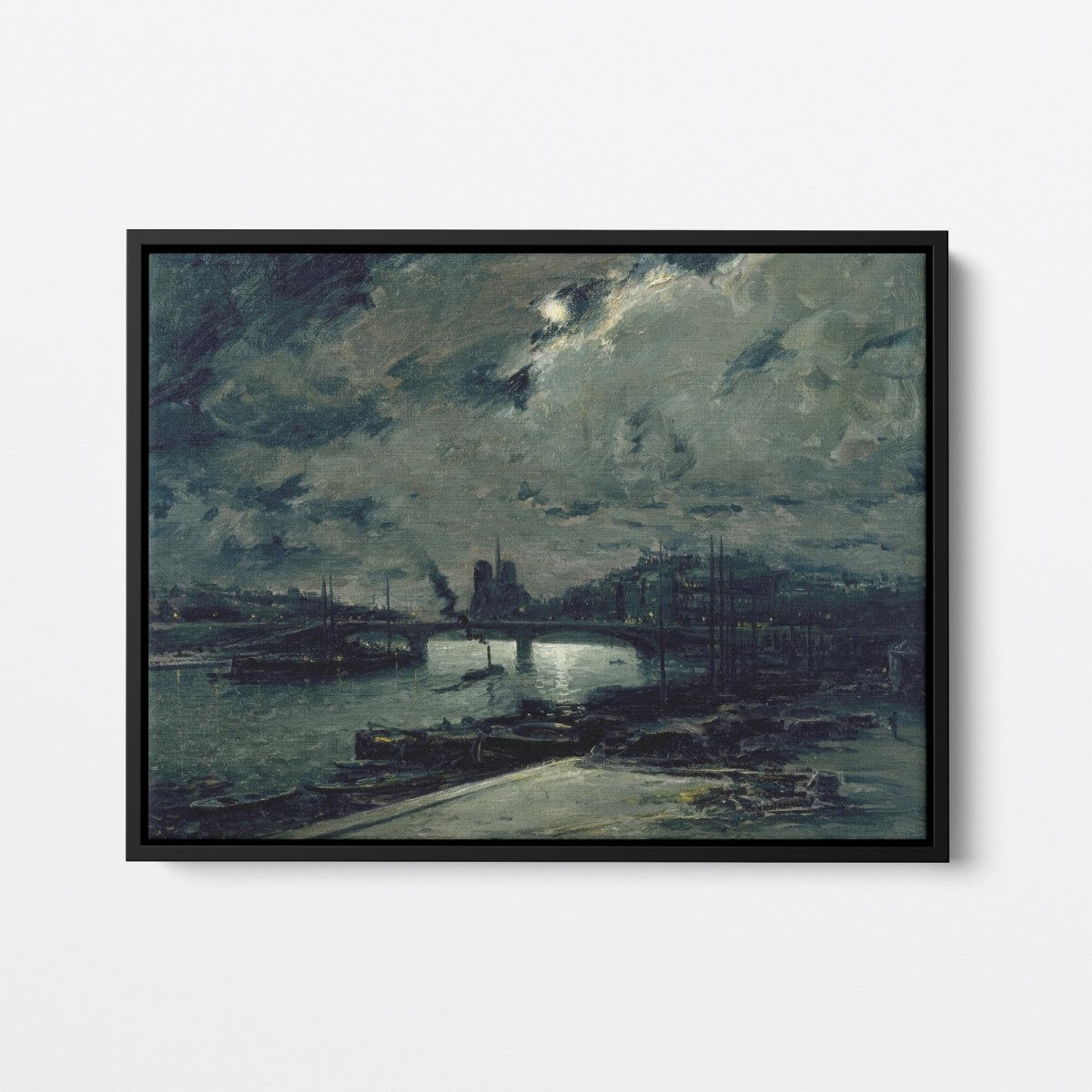 Quay of the Seine, Paris, by Moonlight | Frank Myers Boggs | Ave Legato Art Prints