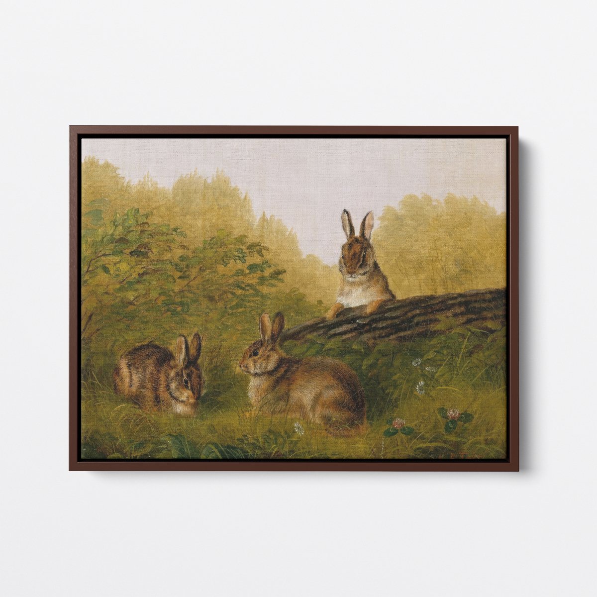 Rabbits on a Log | Arthur Tait | Ave Legato Art Prints