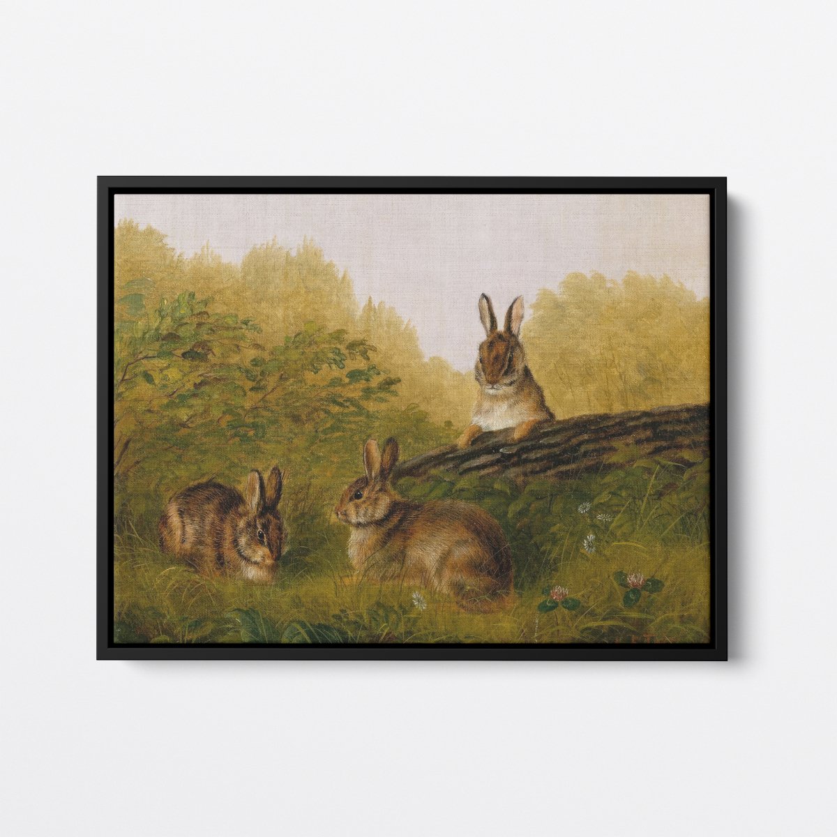 Rabbits on a Log | Arthur Tait | Ave Legato Art Prints