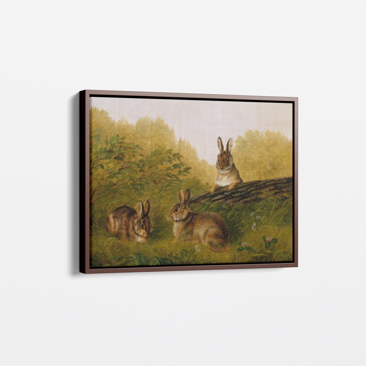 Rabbits on a Log | Arthur Tait | Ave Legato Art Prints