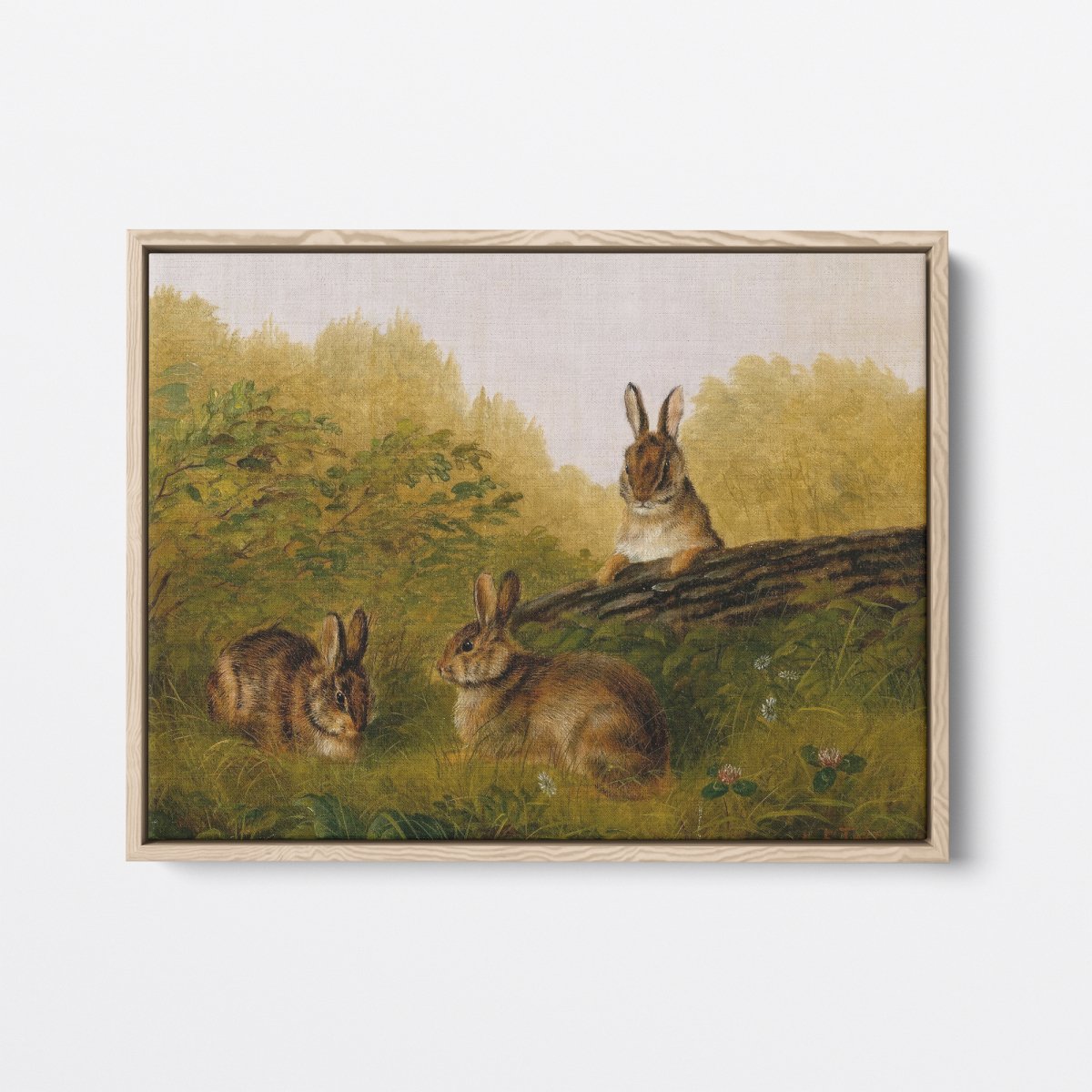 Rabbits on a Log | Arthur Tait | Ave Legato Art Prints