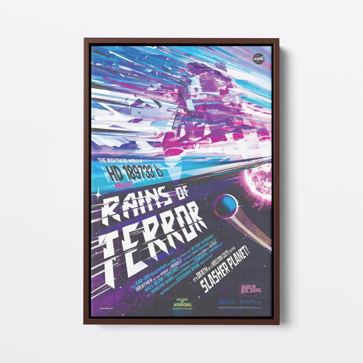 Rains of Terror on HD 189733b | NASA | Ave Legato Art Prints