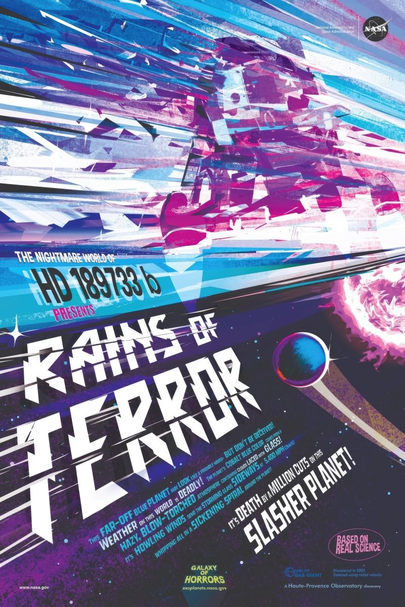 Rains of Terror on HD 189733b | NASA | Ave Legato Art Prints