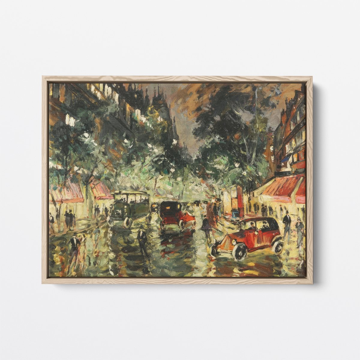 Rainy Night In Paris | Konstantin Korovin | Ave Legato | Canvas Art Prints | Vintage Artwork