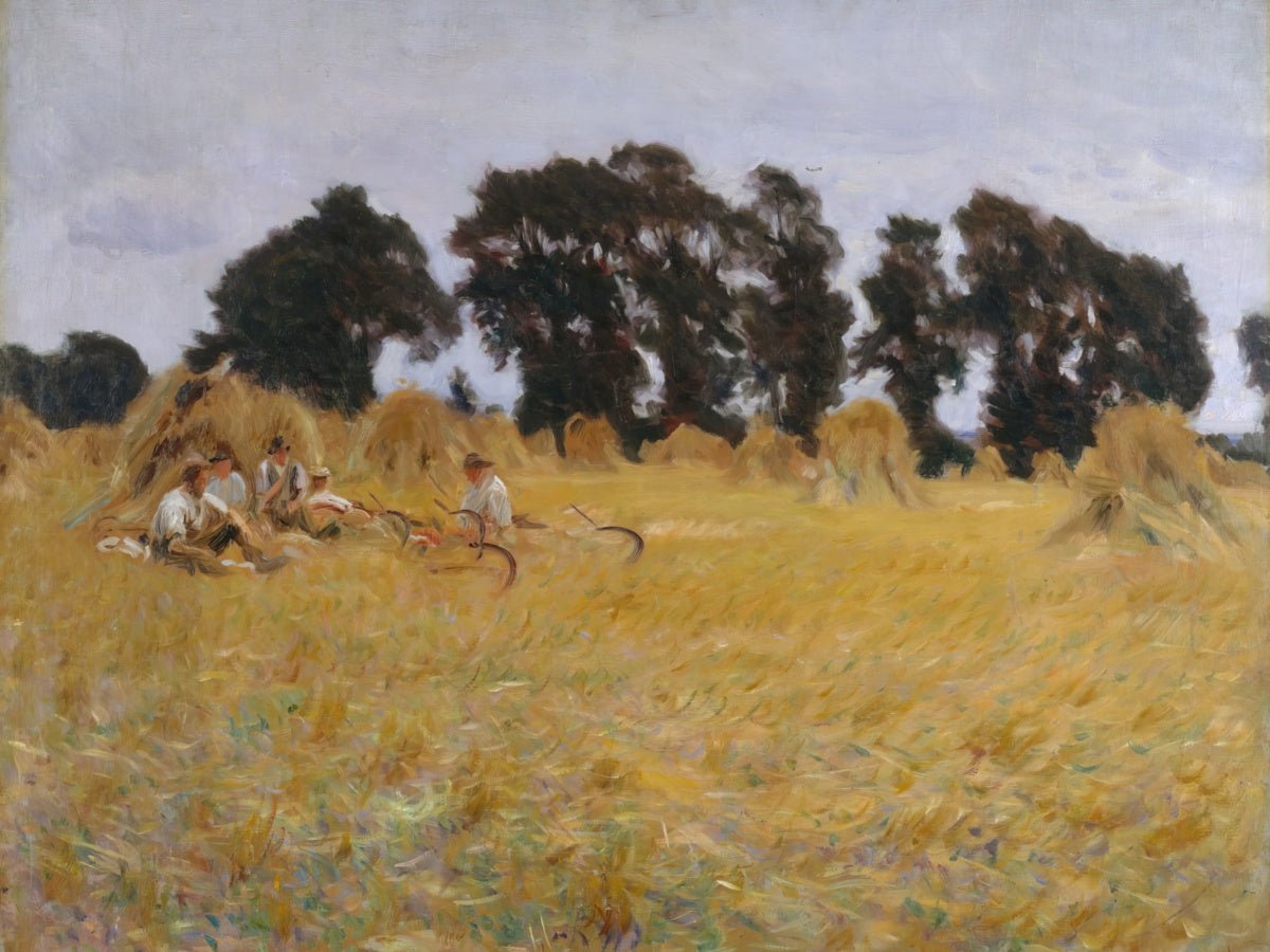 Reapers Resting in a Wheat Field | John Sargent | Ave Legato Art Prints