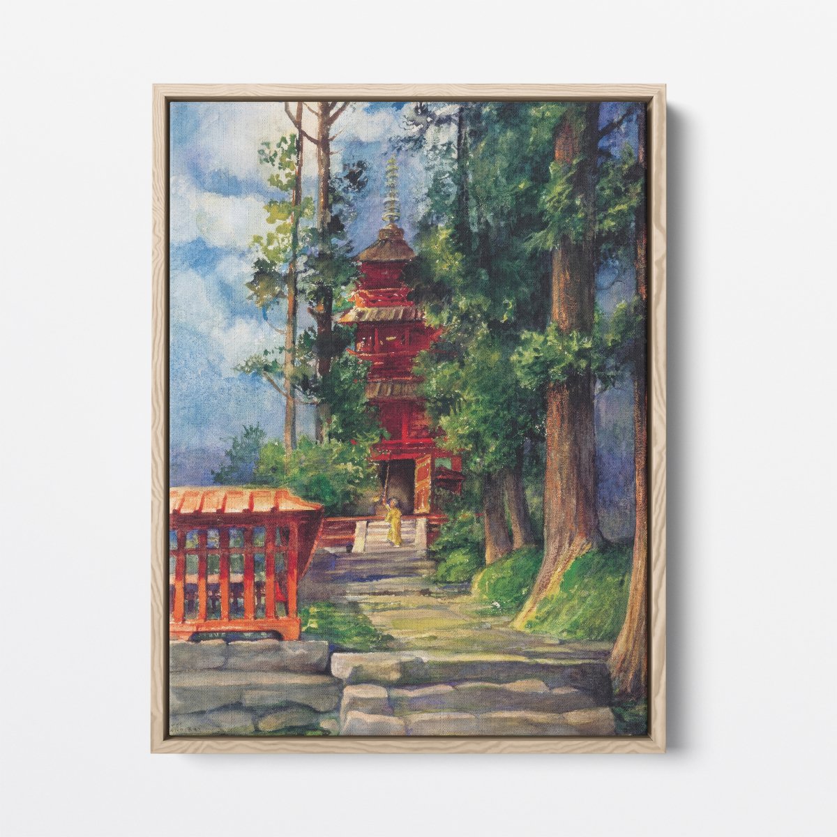 Red Pagoda, Nikko | John LaFarge | Ave Legato Art Prints