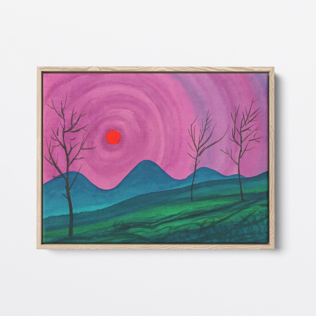 Red Sun Landscape | Karl Wiener | Ave Legato Art Prints