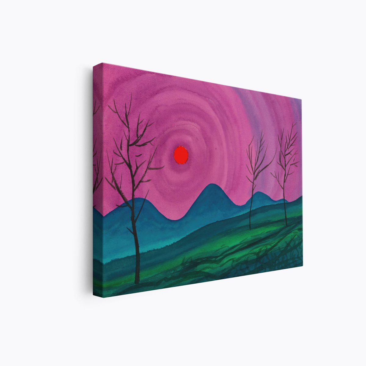 Red Sun Landscape | Karl Wiener | Ave Legato Art Prints