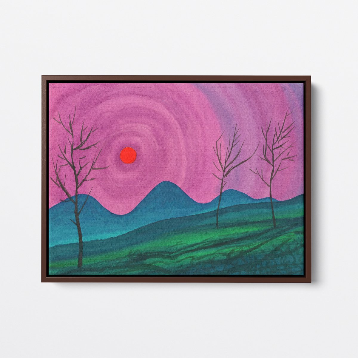 Red Sun Landscape | Karl Wiener | Ave Legato Art Prints