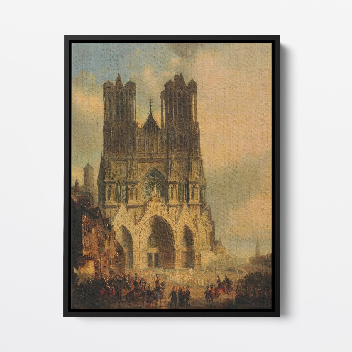 Reims Cathedral with a Medieval Procession | David Roberts | Ave Legato Art Prints