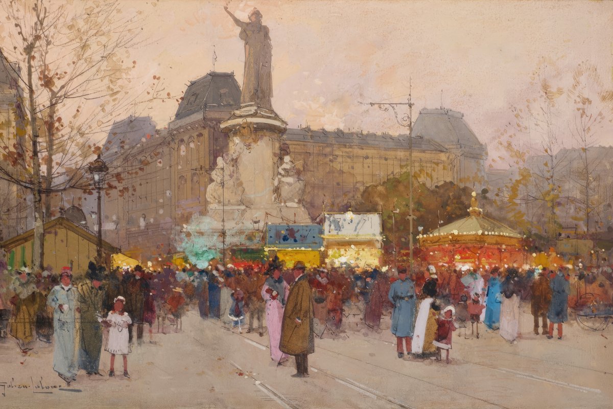 Republic Square, Paris | Eugene Galien - Laloue | Ave Legato Art Prints