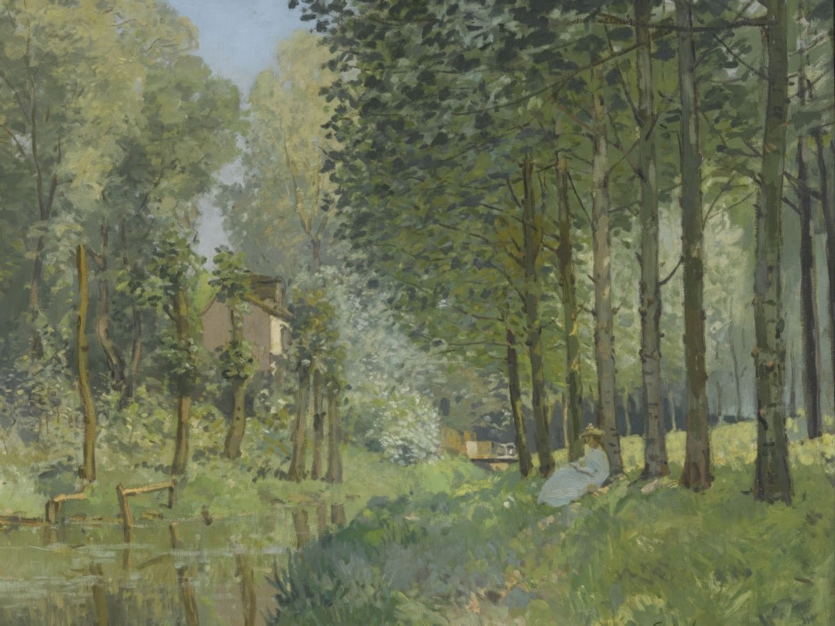 Rest Along the Stream, Edge of the Woods | Alfred Sisley | Ave Legato Art Prints