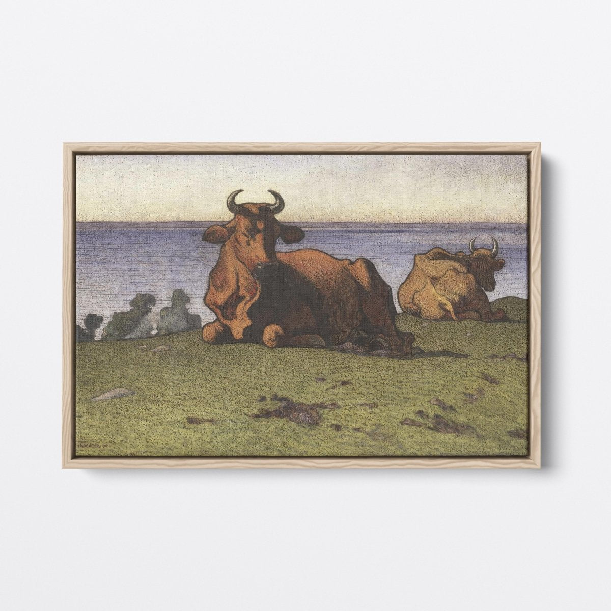 Resting Cows, Motif from Öland | Nils Kreuger | Ave Legato Art Prints