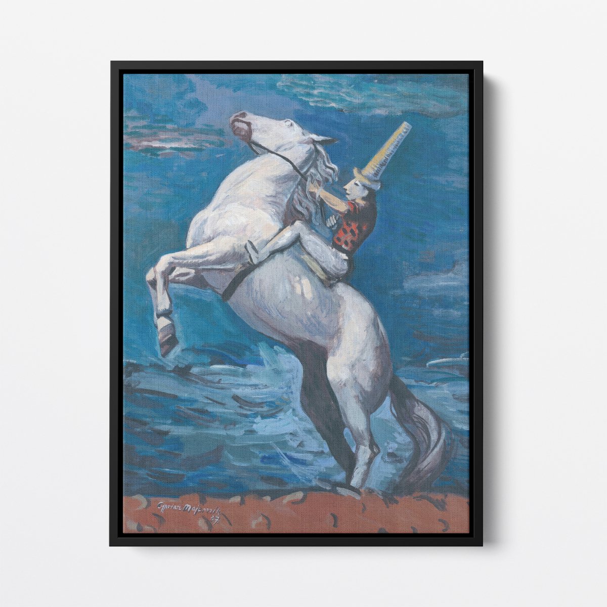 Rider by Seashore | Cyprian Majerník | Ave Legato Art Prints