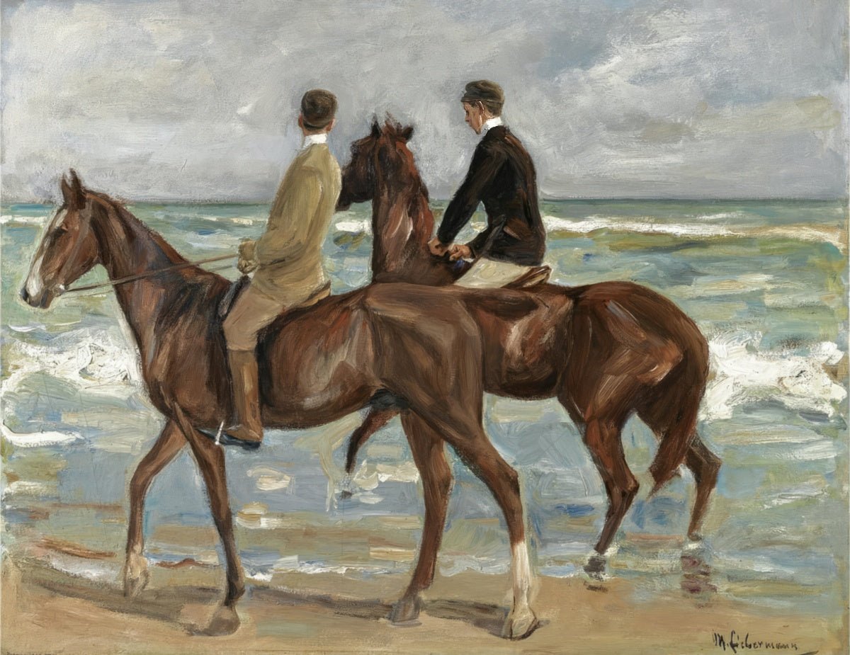 Riding by the Beach | Max Liebermann | Ave Legato Art Prints