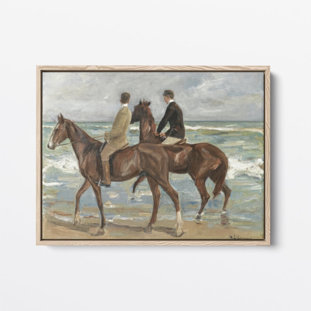 Riding by the Beach | Max Liebermann | Ave Legato | Canvas Art Prints | Vintage Artwork