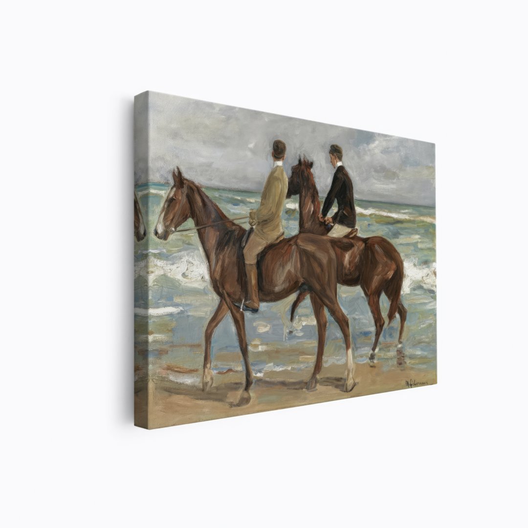 Riding by the Beach | Max Liebermann | Ave Legato | Canvas Art Prints | Vintage Artwork