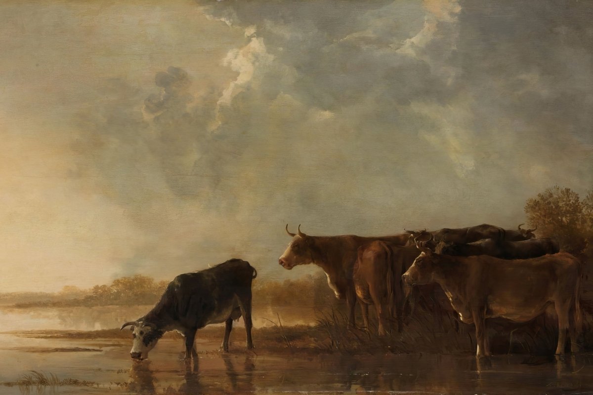 River Landscape with Cows | Aelbert Cuyp | Ave Legato Art Prints