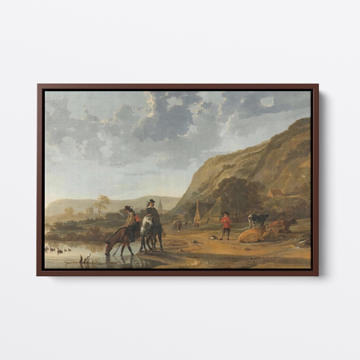 River Landscape with Riders | Aelbert Cuyp | Ave Legato Art Prints