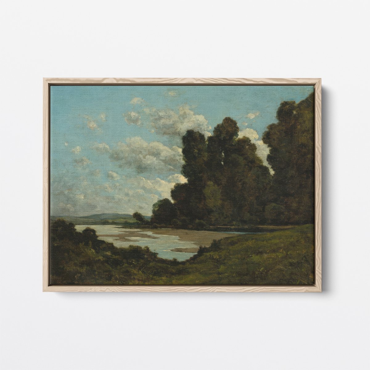 River Loire at Nevers | Henri-Joseph Harpignies | Ave Legato | Canvas Art Prints | Vintage Artwork