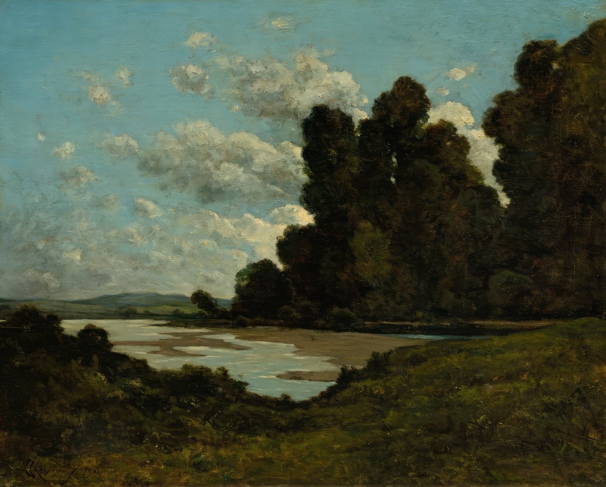 River Loire at Nevers | Henri - Joseph Harpignies | Ave Legato Art Prints