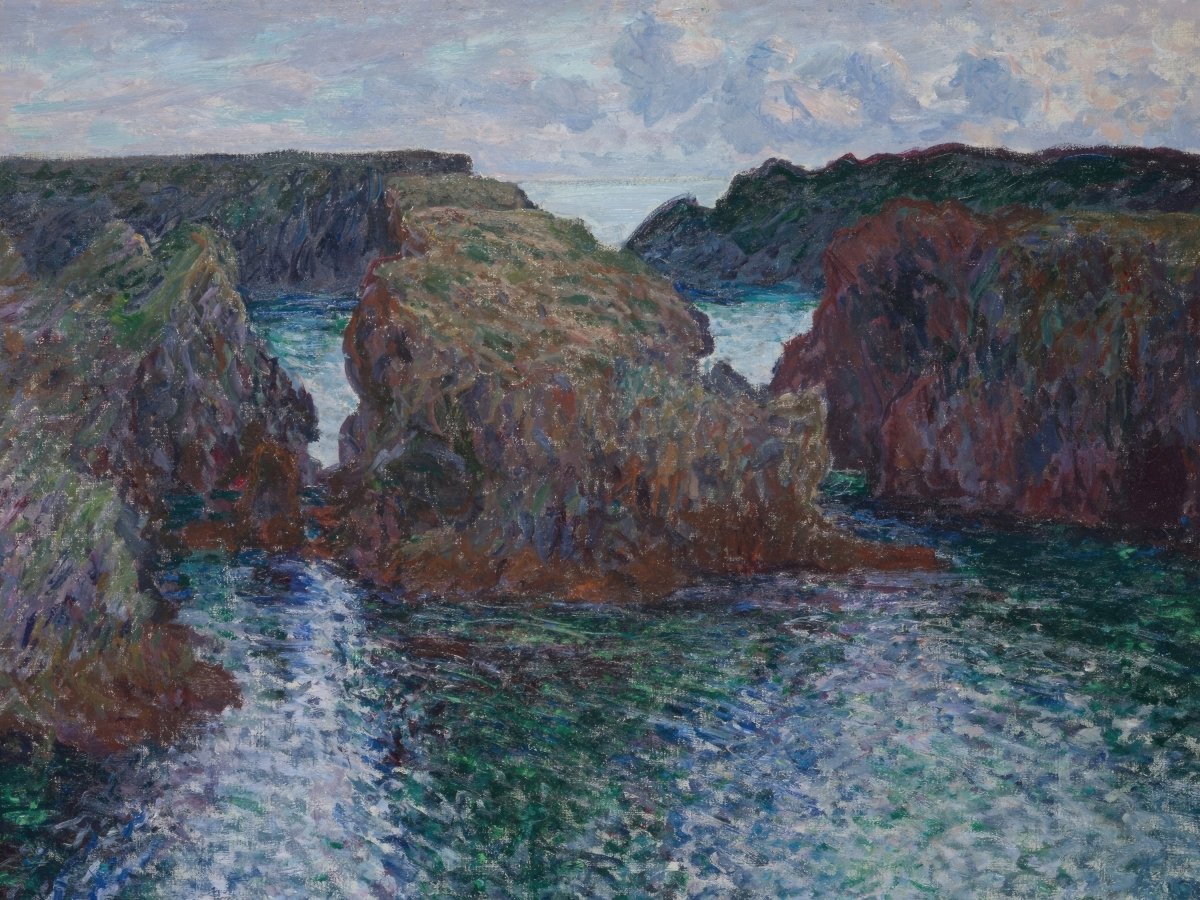 Rocks at Port - Goulphar | Claude Monet | Ave Legato Art Prints