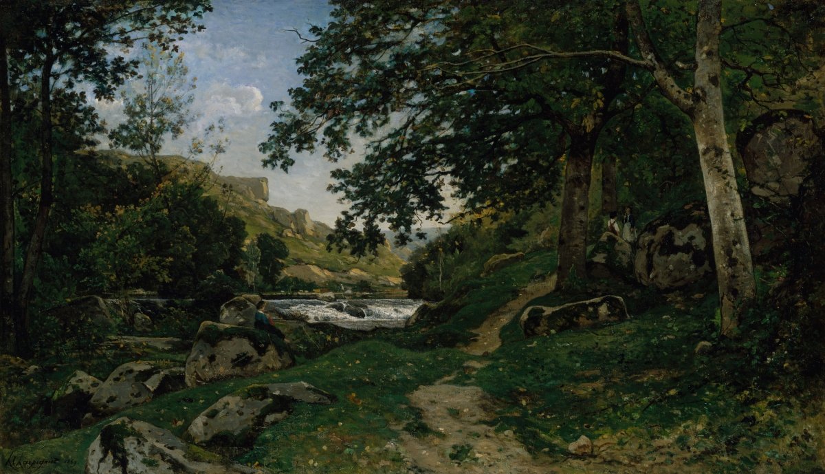 Rocky Path in the French Countryside | Henri - Joseph Harpignies | Ave Legato Art Prints