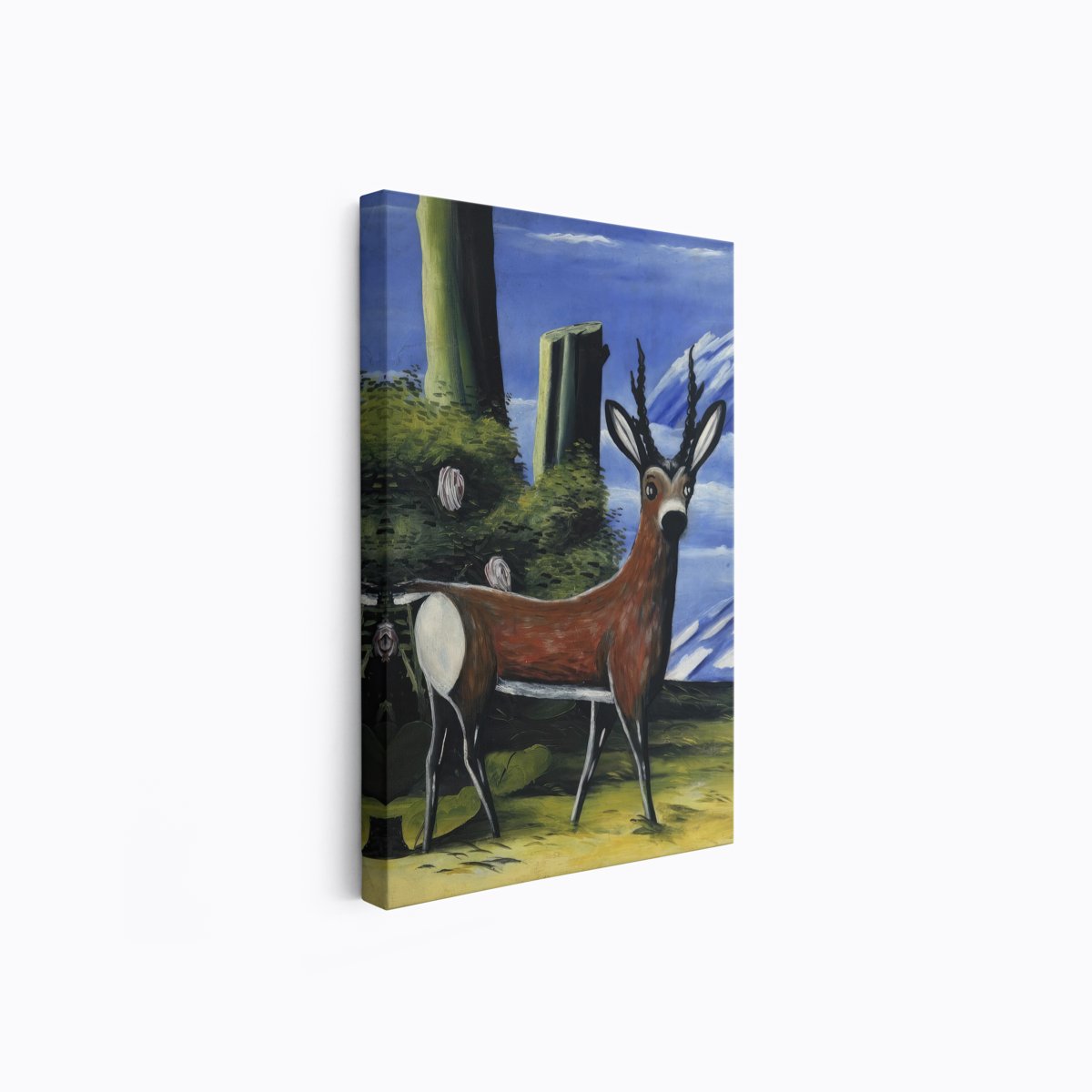 Roe Deer and Landscape | Niko Pirosmani | Ave Legato Art Prints