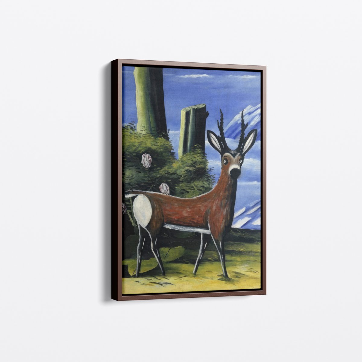 Roe Deer and Landscape | Niko Pirosmani | Ave Legato Art Prints