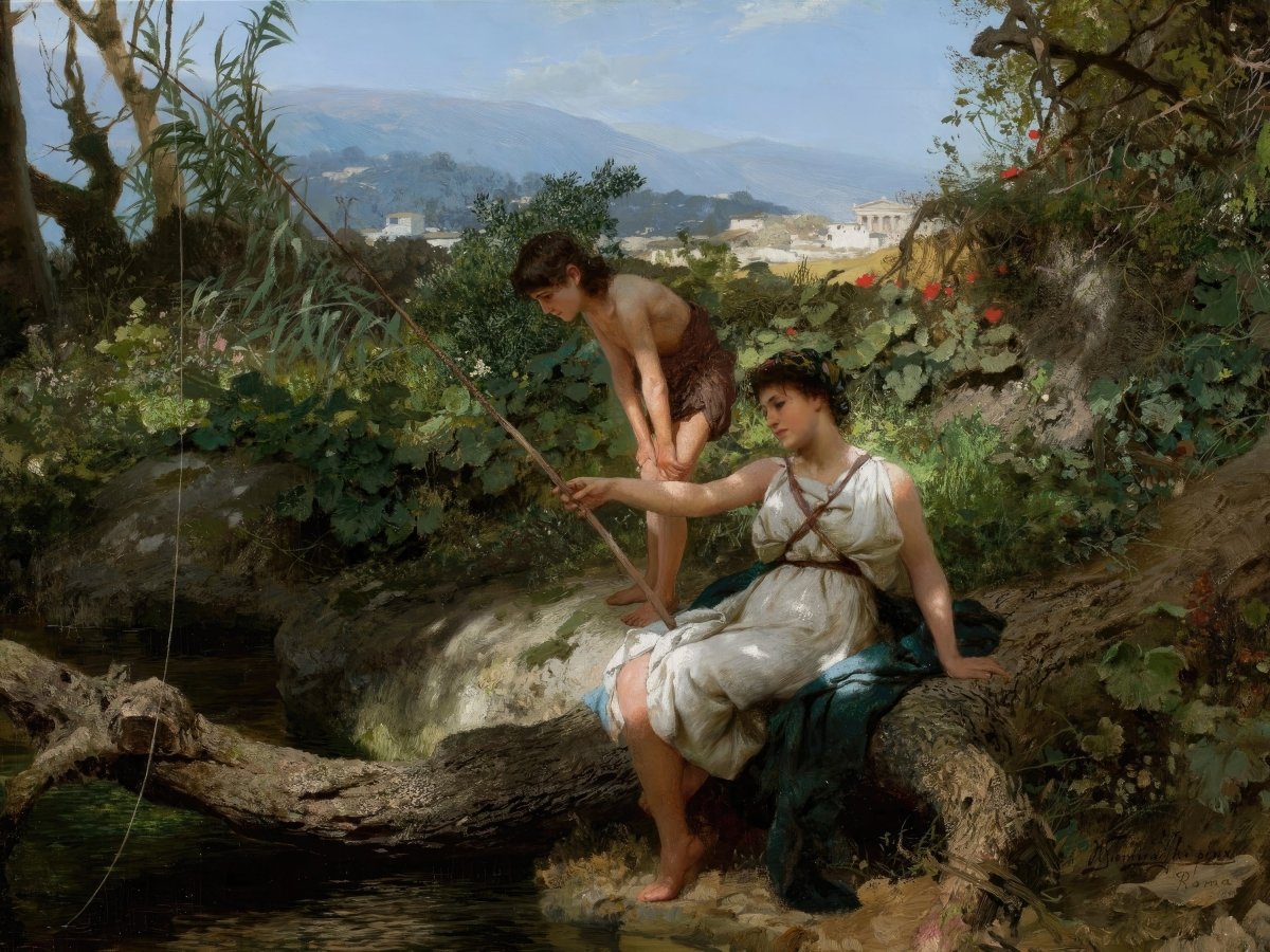 Roman Idyll Fishing | Lawrence Alma - Tadema | Ave Legato Art Prints