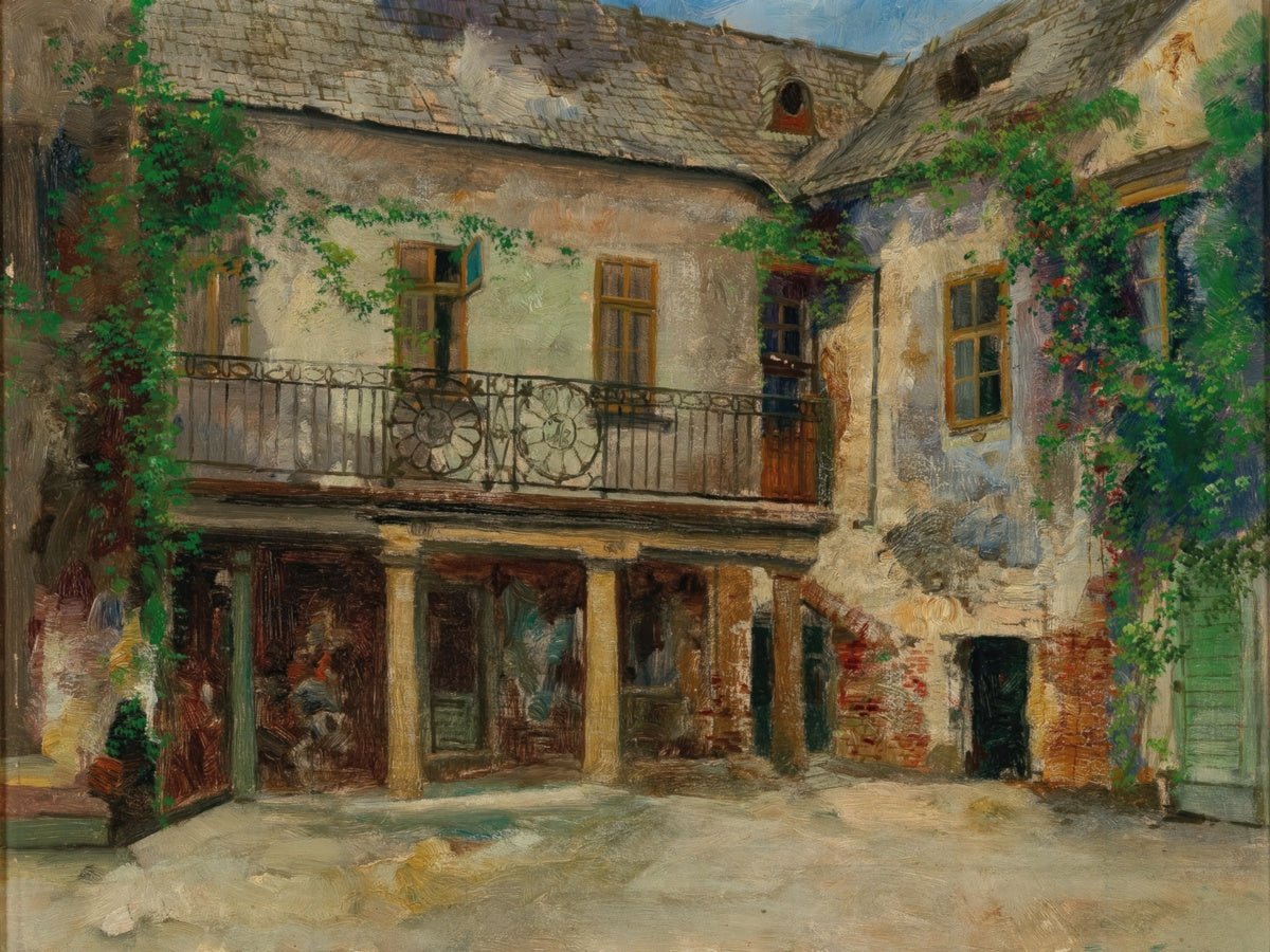 Romantic Courtyard in the Wachau | Paul Unbereit | Ave Legato Art Prints